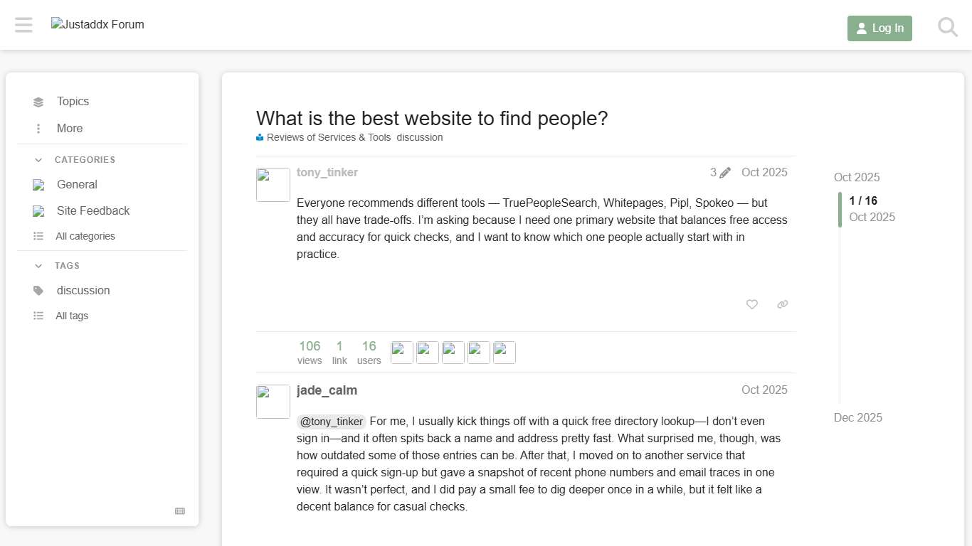 What is the best website to find people? - Reviews of Services & Tools - Justaddx Forum